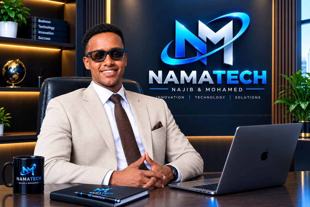 Portrait of Mohamud Mohamed Osman, Co-founder of NAMA Technologies